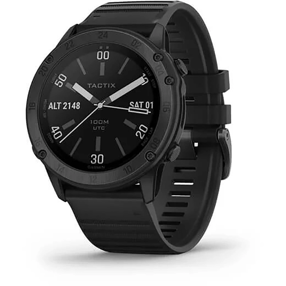 Часы Garmin Tactix Delta - Sapphire Edition - черное DLC-покрытие с черным ремешком
