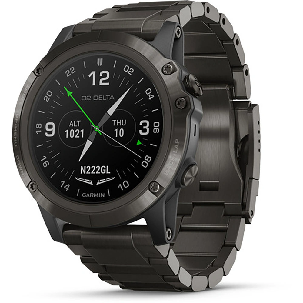 Часы Garmin D2 Delta PX для пилотов с титановым DLC ремешком
