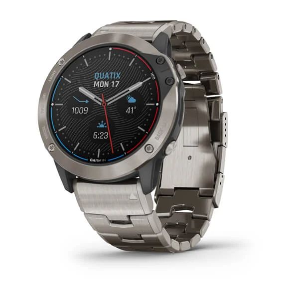 Часы Garmin Quatix 6X Solar титановый с титановым ремешком
