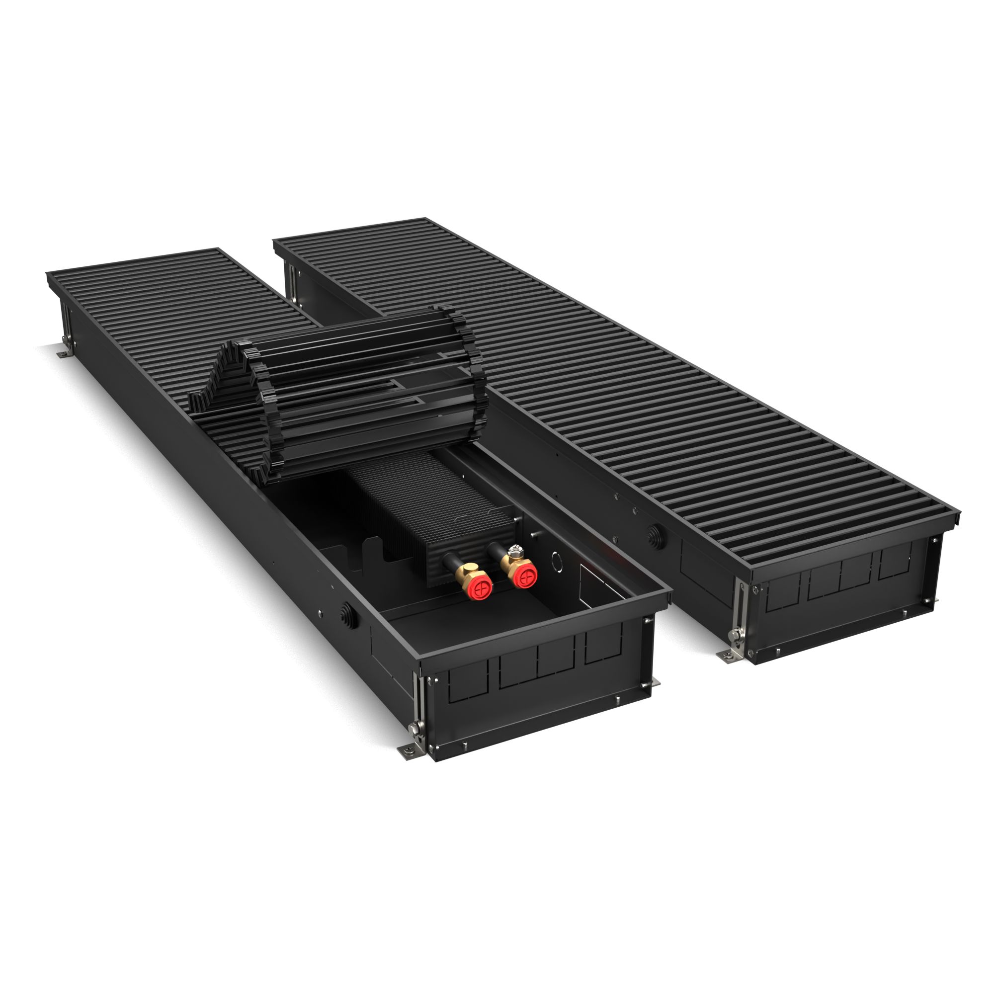 Конвектор внутрипольный Royal Thermo ATRIUM-110/250/2400-DG-U-BL
