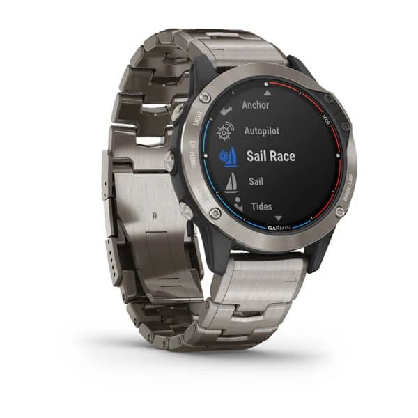 Часы Garmin Quatix 6 Sapphire титановый с титановым ремешком
