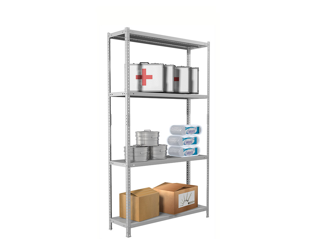 Стеллаж ПРОМЕТ MS STANDART 150KD/75X40/4
