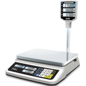 Весы торговые 0.02-6кг платформа 330х235мм дисплей на стойке RS-232C CAS PR-06P (LCD, II)
